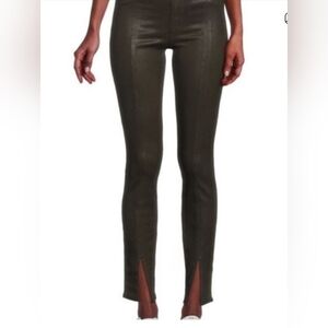Size 23 L'AGENCE Charcoal Coated Skinny Pants Retail 285$